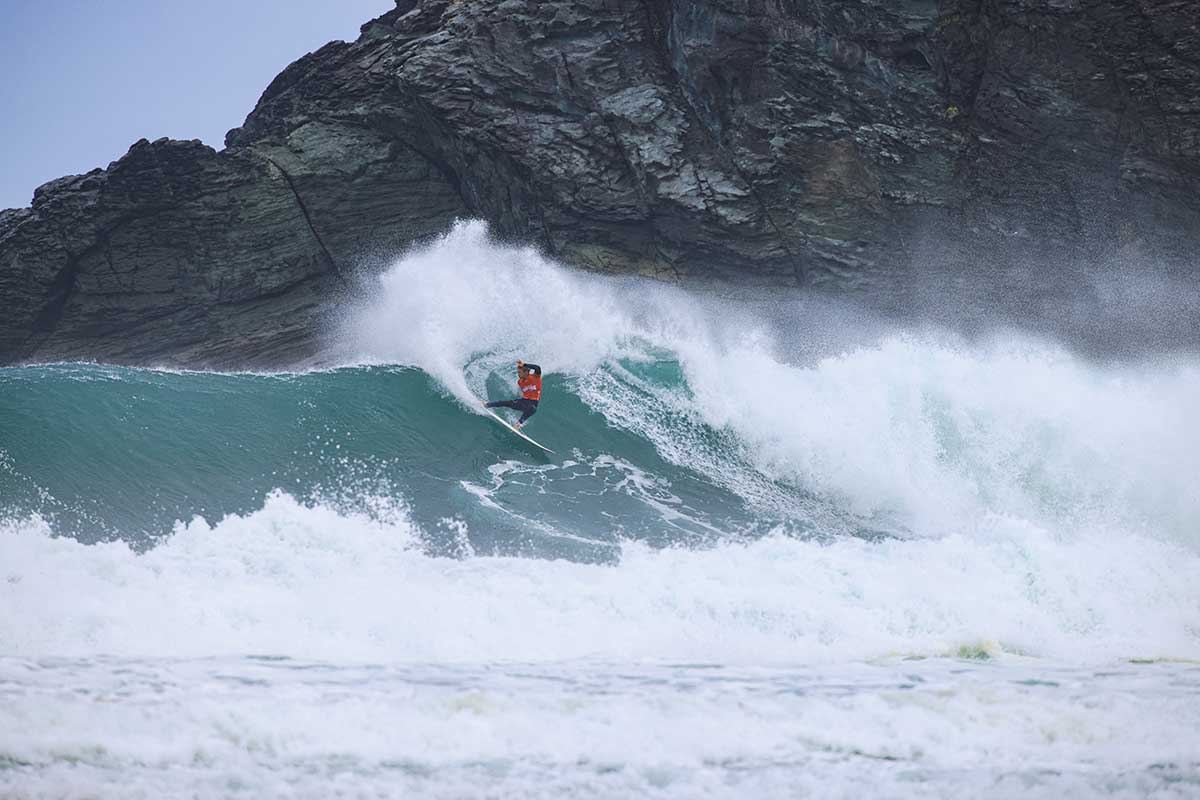 Thomas Debierre maniobra en Pantín durante el ABANCA Pantin Classic Galicia Pro 2025