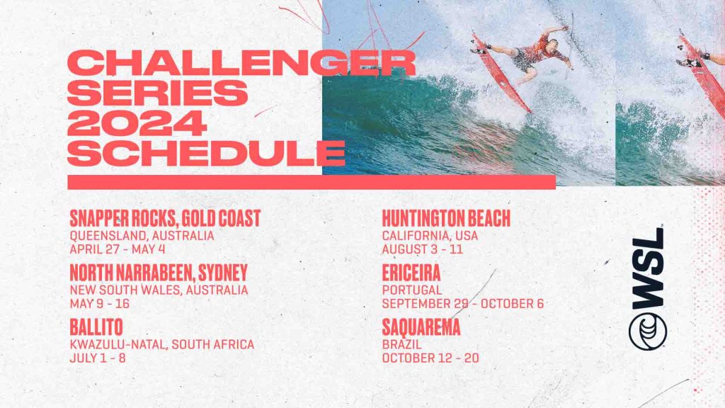 WSL Challenger Series 2024 Calendario