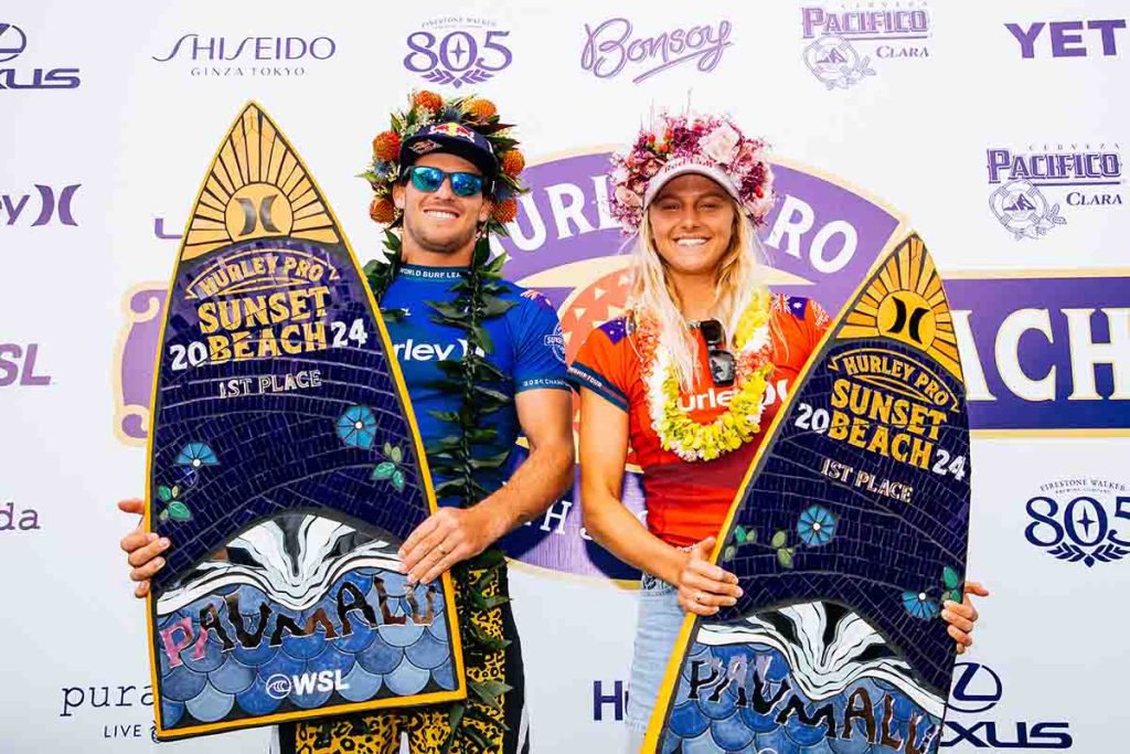 Los australianos Molly Picklum y Jack Robinson ganan el Hurley Pro Sunset Beach
