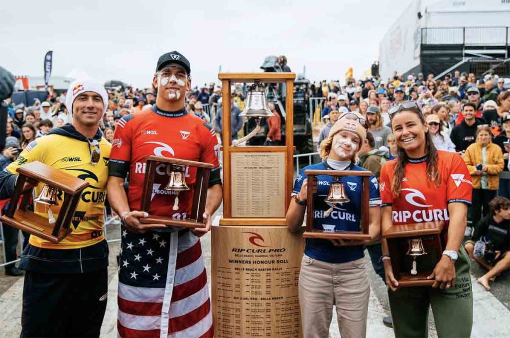 Triunfo en Rip Curl Pro Bells Beach 2024: Caitlin Simmers y Cole Houshmand