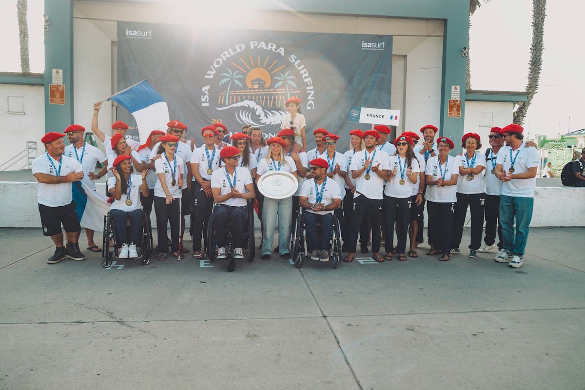 Equipo Francia Para Surfing ISA Oceanside 2025
