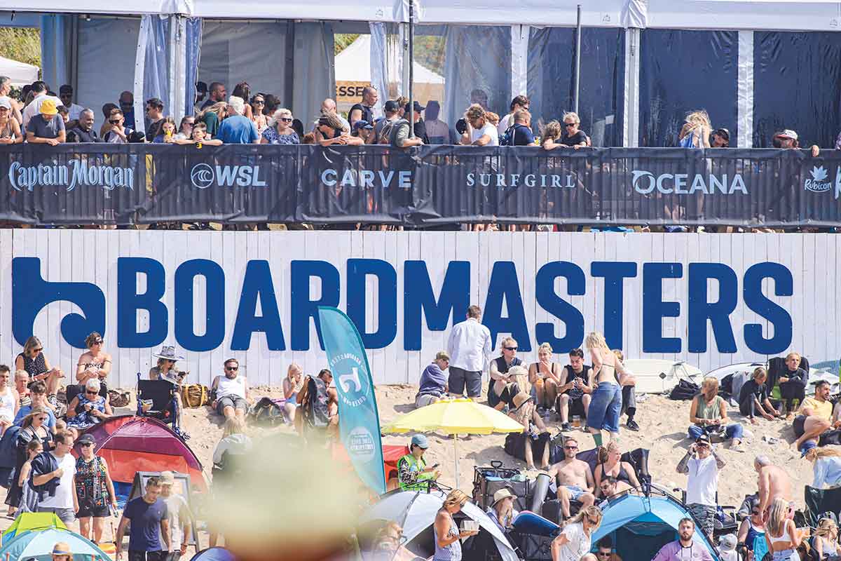 Fistral Beach en Newquay durante el Boardmasters Open 2026