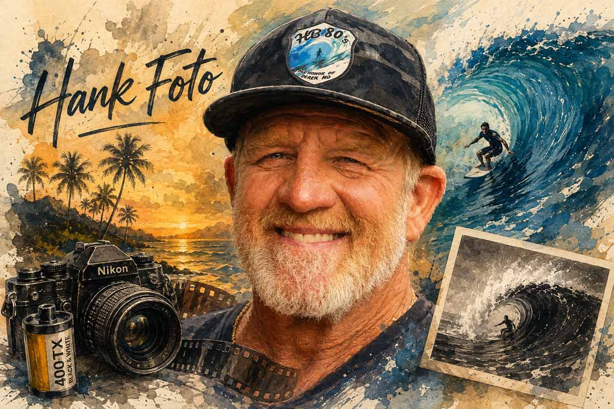 Hank Foto, histórico fotógrafo de surf de la North Shore de Hawái