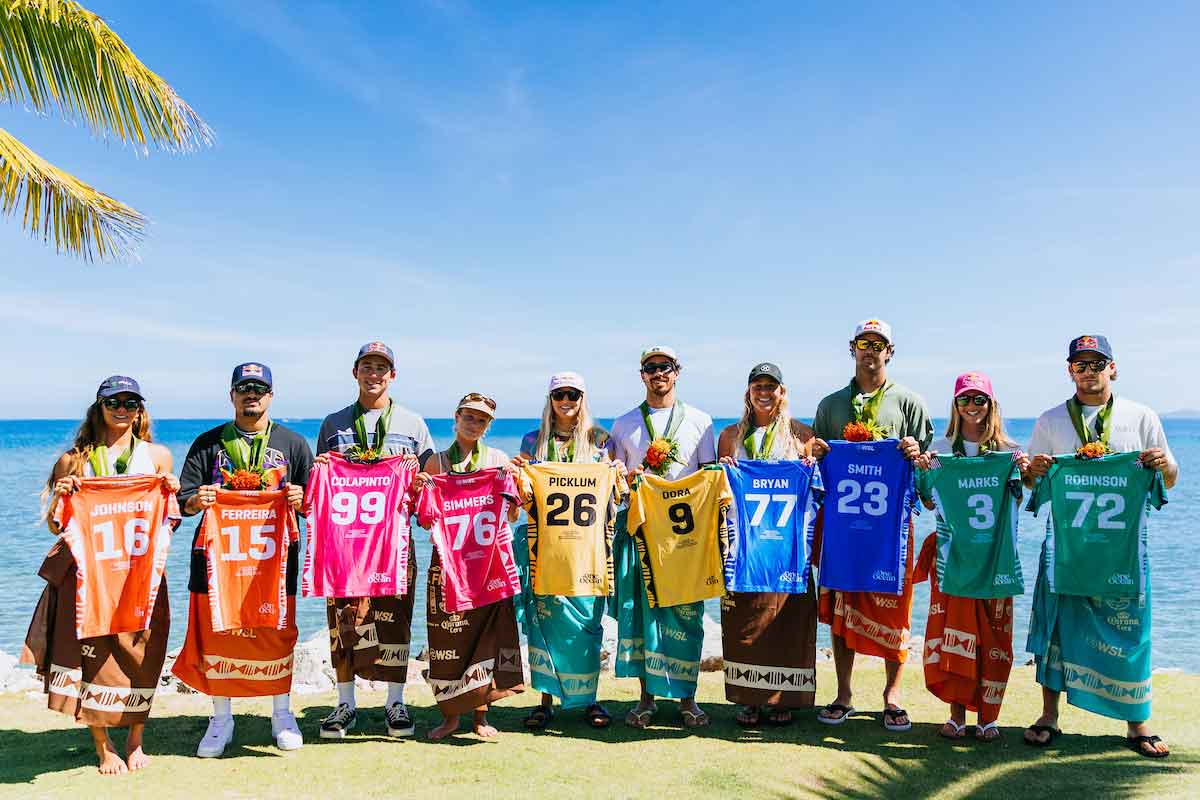 Final 5 WSL Finals Fiji 2025 ceremonia apertura surfistas